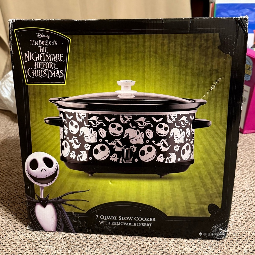 Disney The Nightmare Before Christmas Slow Cooker - Black and White